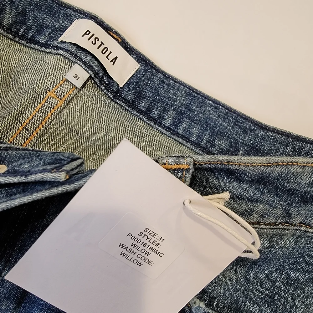Pistola Colleen High Rise Slim Flare Jean in Willow Size 31 New!